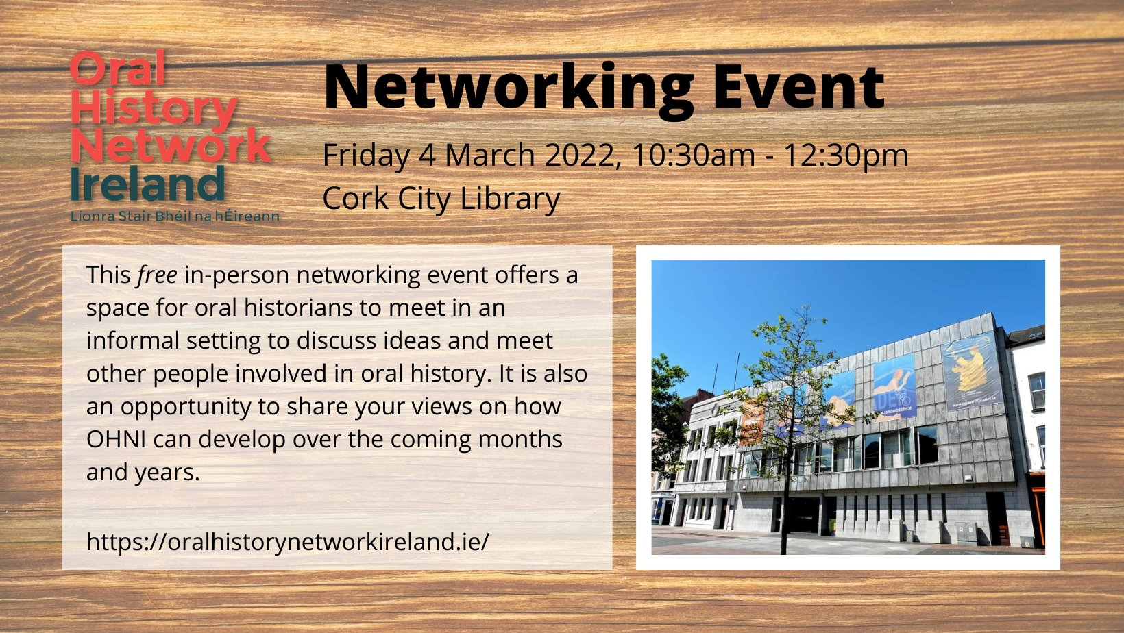 Cork networking event 4 March 2022