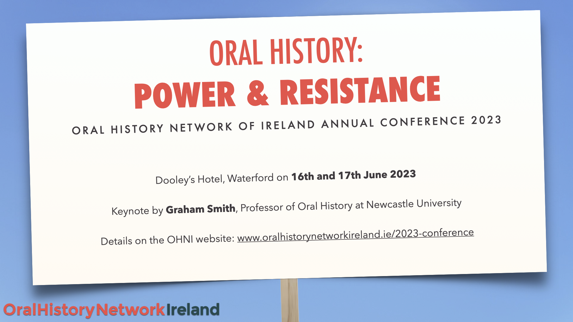 Oral History: Power & Resistance