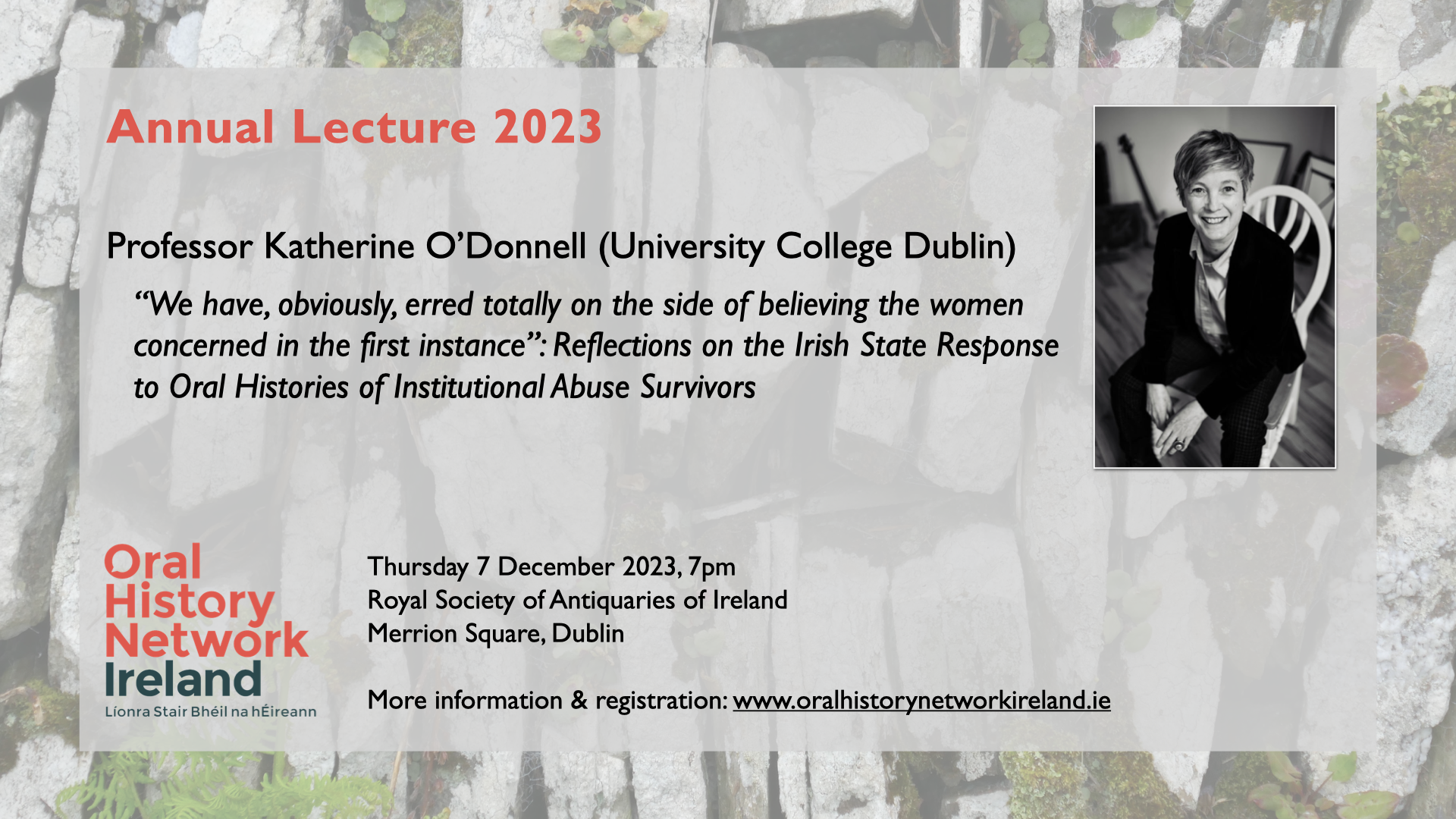 2023 Annual Lecture - Katherine O'Donnell