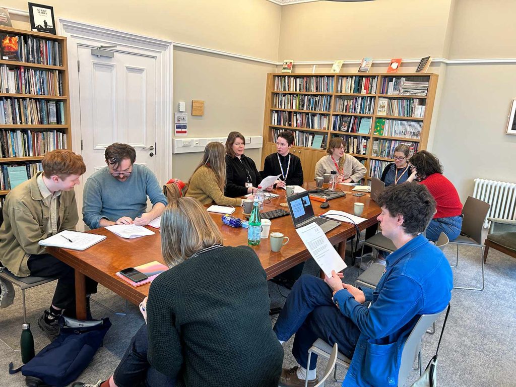 People being trained in oral history